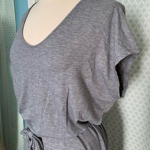 Target - Merona Grey Knit Maxi Dress w/Slit